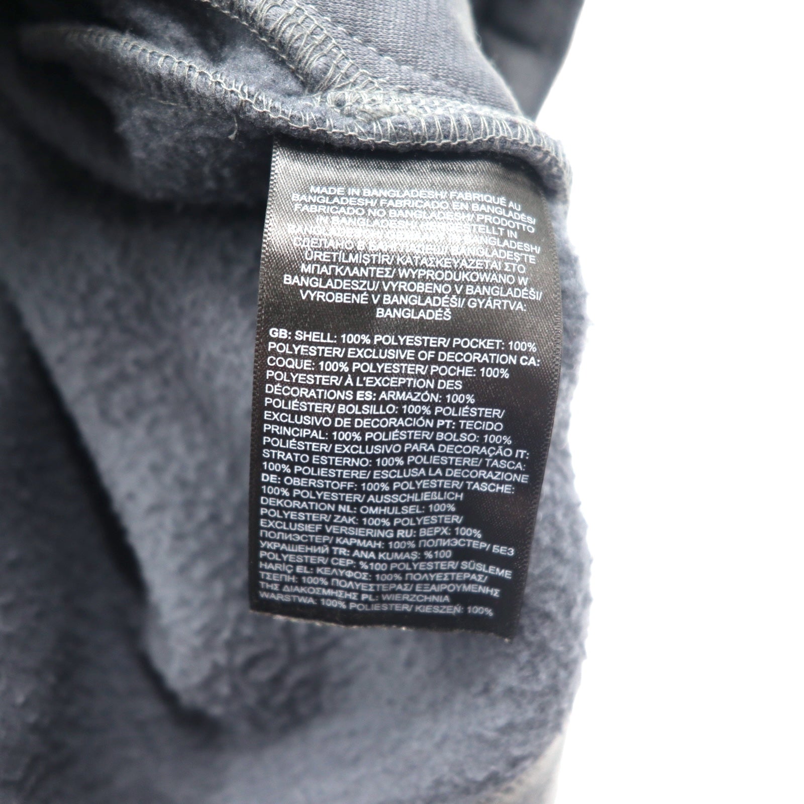 THE NORTH FACE バイカラー フリースジャケット XXL ブラック グレー ポリエステル ロゴ刺繍 NF0A7UJP