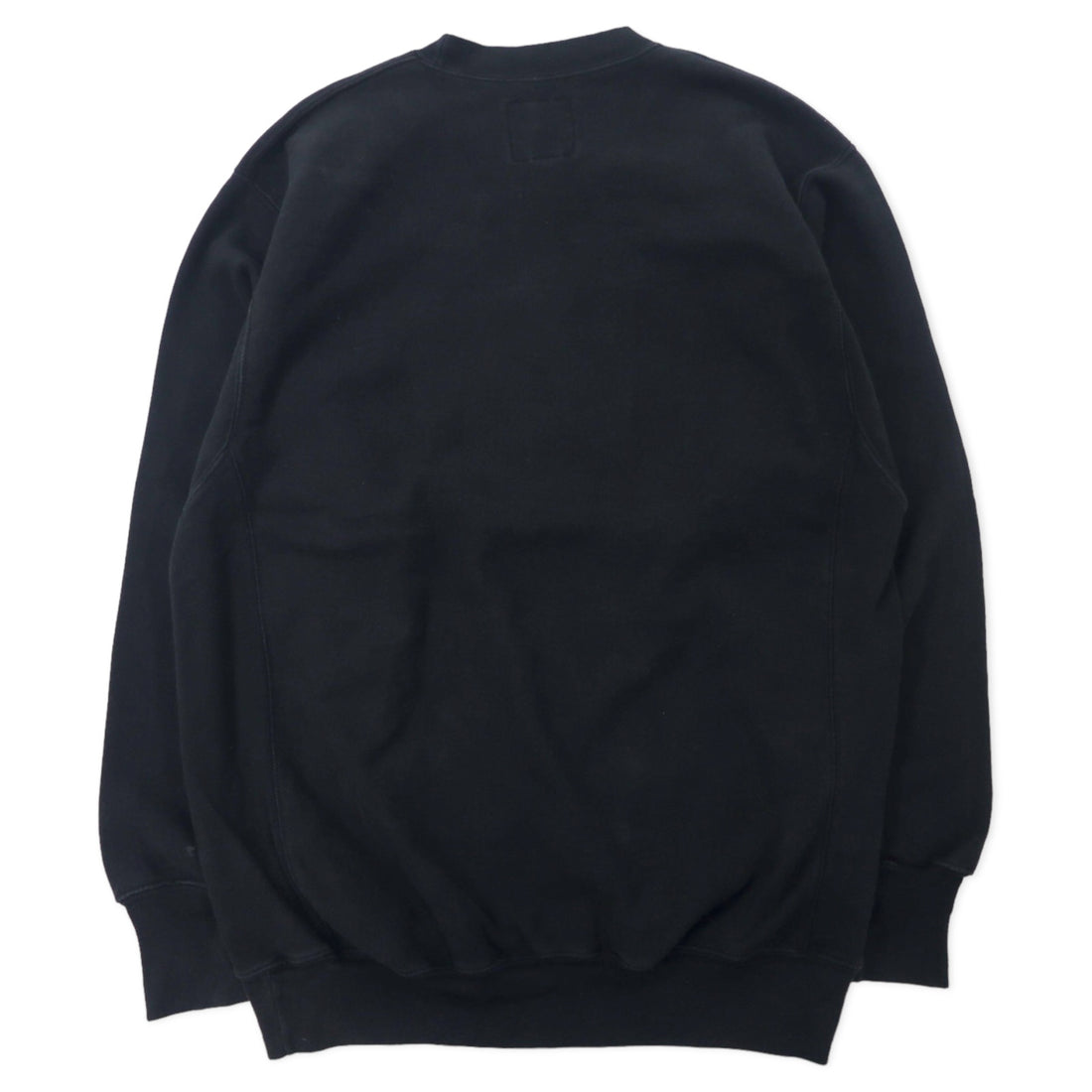 STEVE &amp; BARRY'S Reverse Weave Sweatshirt L Black Cotton Paki Cotton Brushed Back NFL BRONCOS Big Size