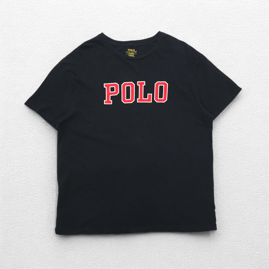 POLO RALPH LAUREN クラシックフィット プリント Tシャツ L ブラック コットン CLASSIC FIT