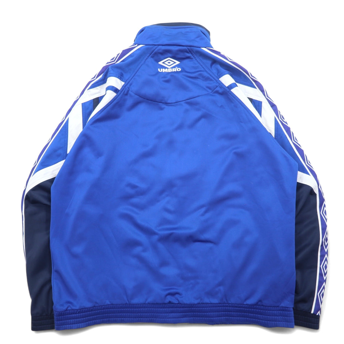 UMBRO 90s Track Jacket Jersey L Blue Polyester Logo Embroidery Tape Logo