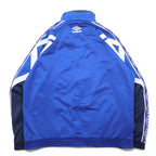 UMBRO 90s Track Jacket Jersey L Blue Polyester Logo Embroidery Tape Logo