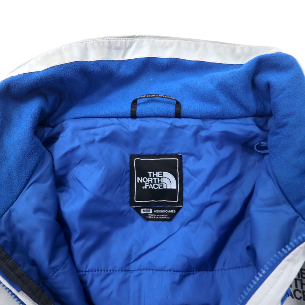 THE NORTH FACE Mountain Parka M Gray Polyester Waterproof Breathable Hyvent Logo Print Detachable Hood