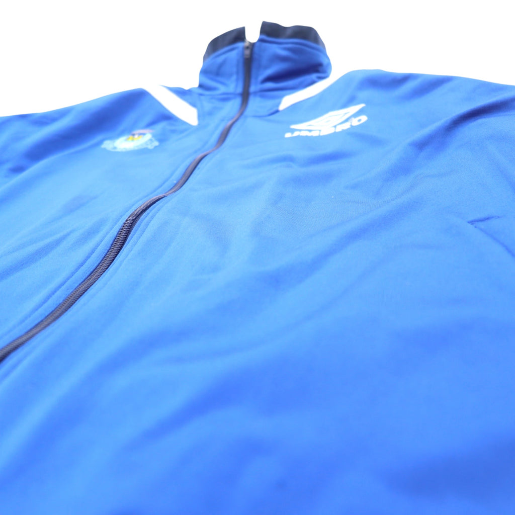 UMBRO 90s Track Jacket Jersey L Blue Polyester Logo Embroidery Tape Logo