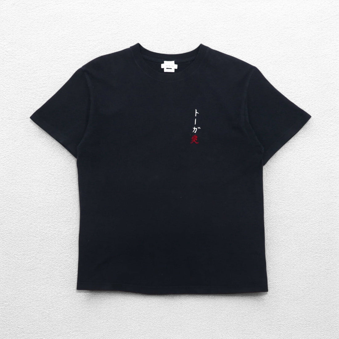 TOGA ARCHIVES × モンゴリアンチョップス トーガ愛 刺繍 Tシャツ M ブラック コットン 大阪店限定