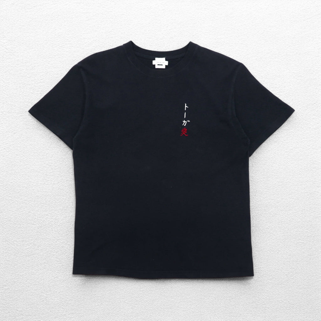 TOGA ARCHIVES × モンゴリアンチョップス トーガ愛 刺繍 Tシャツ M ブラック コットン 大阪店限定