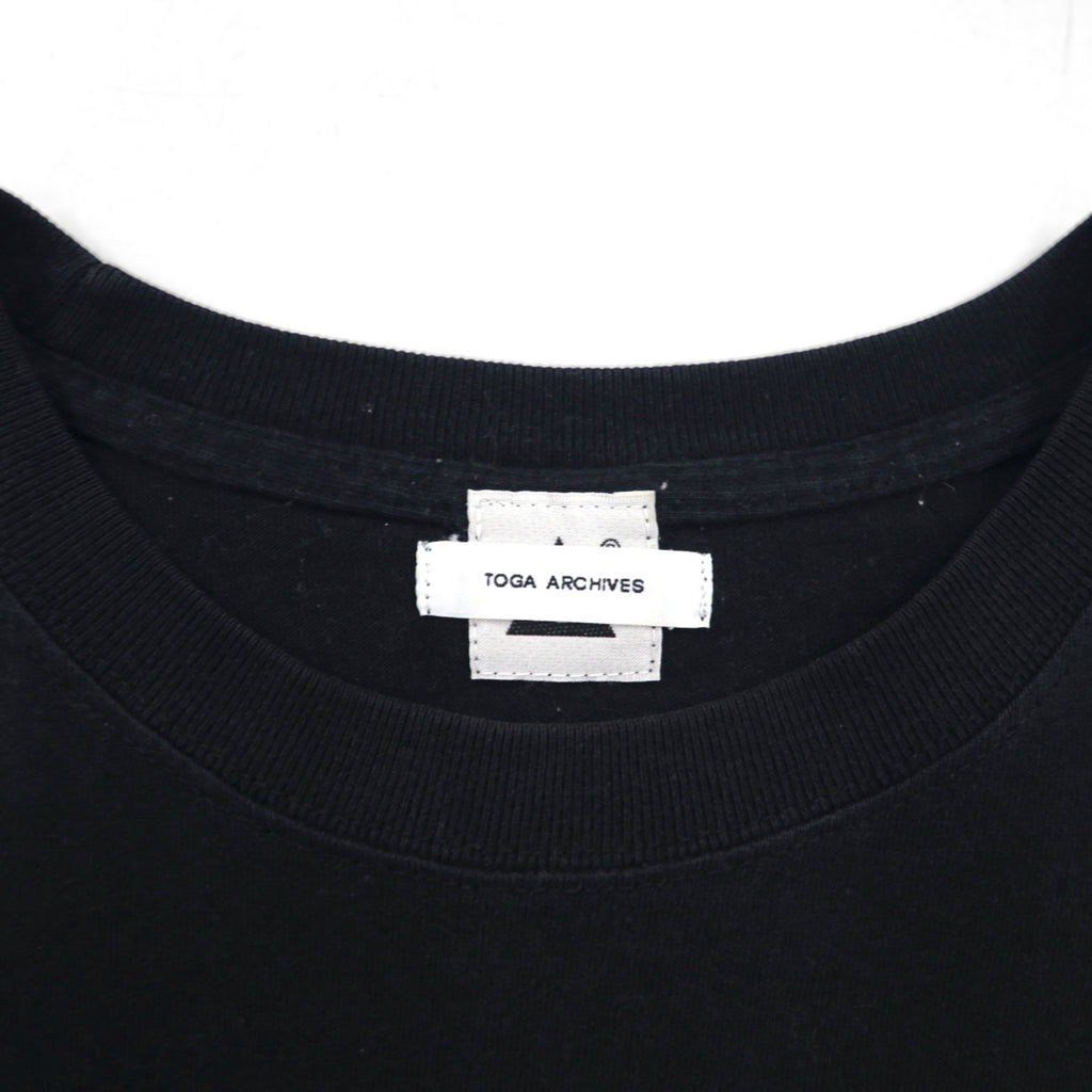 TOGA ARCHIVES × モンゴリアンチョップス トーガ愛 刺繍 Tシャツ M ブラック コットン 大阪店限定