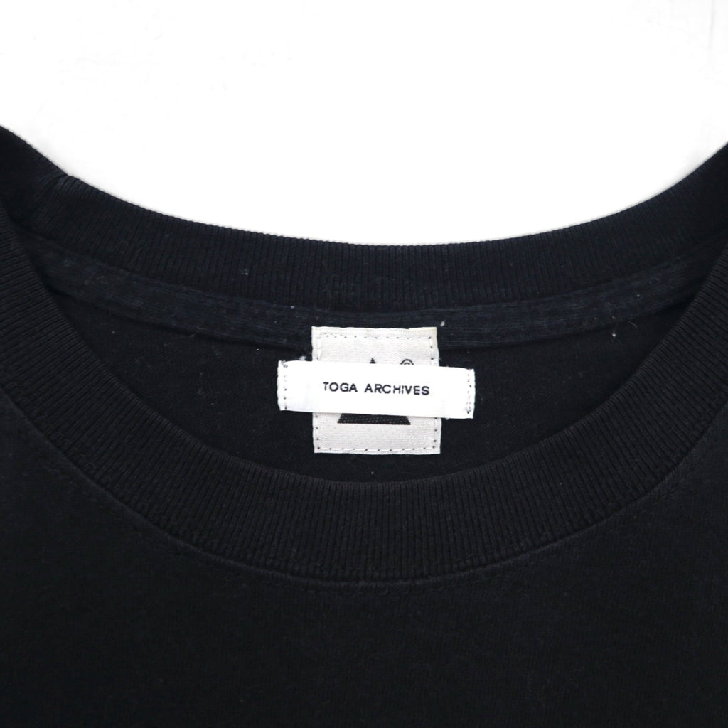 TOGA ARCHIVES × モンゴリアンチョップス トーガ愛 刺繍 Tシャツ M ブラック コットン 大阪店限定
