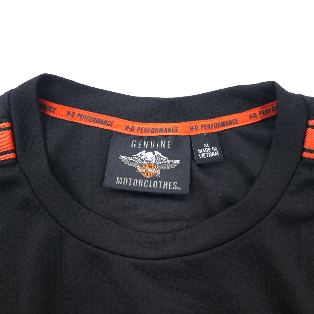HARLEY DAVIDSON パフォーマンス ロングスリーブ Tシャツ ロンT XL グレー ポリエステル ロゴプリント