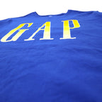 GAP ロゴプリント Tシャツ L ブルー コットン GRADIENT LOGO CRISP ROYAL BL TEE 579588-03