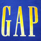 GAP ロゴプリント Tシャツ L ブルー コットン GRADIENT LOGO CRISP ROYAL BL TEE 579588-03