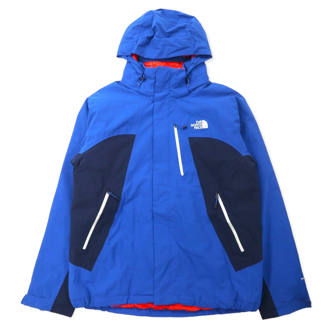 日本然リトテ-古着オンライン-THE NORTH FACE サーモボール インサレーション マウンテンパーカー L ブルー ポリエステル PRIMALOFT 中綿 THERMOBALL 防水 透湿 HYVENT フード着脱式-THE NORTH FACE Puffer Mountain HOODIE L Blue Polyester PRIMALOFT Waterpot