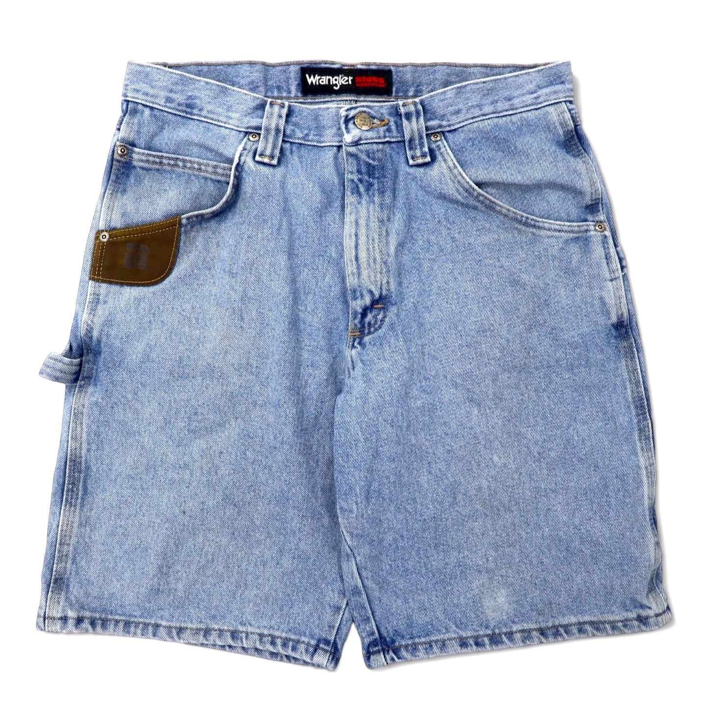 Wrangler ペインター ショート デニムパンツ ハーフパンツ 31 ブルー コットン Riggs Workwear Men's Carpenter Short