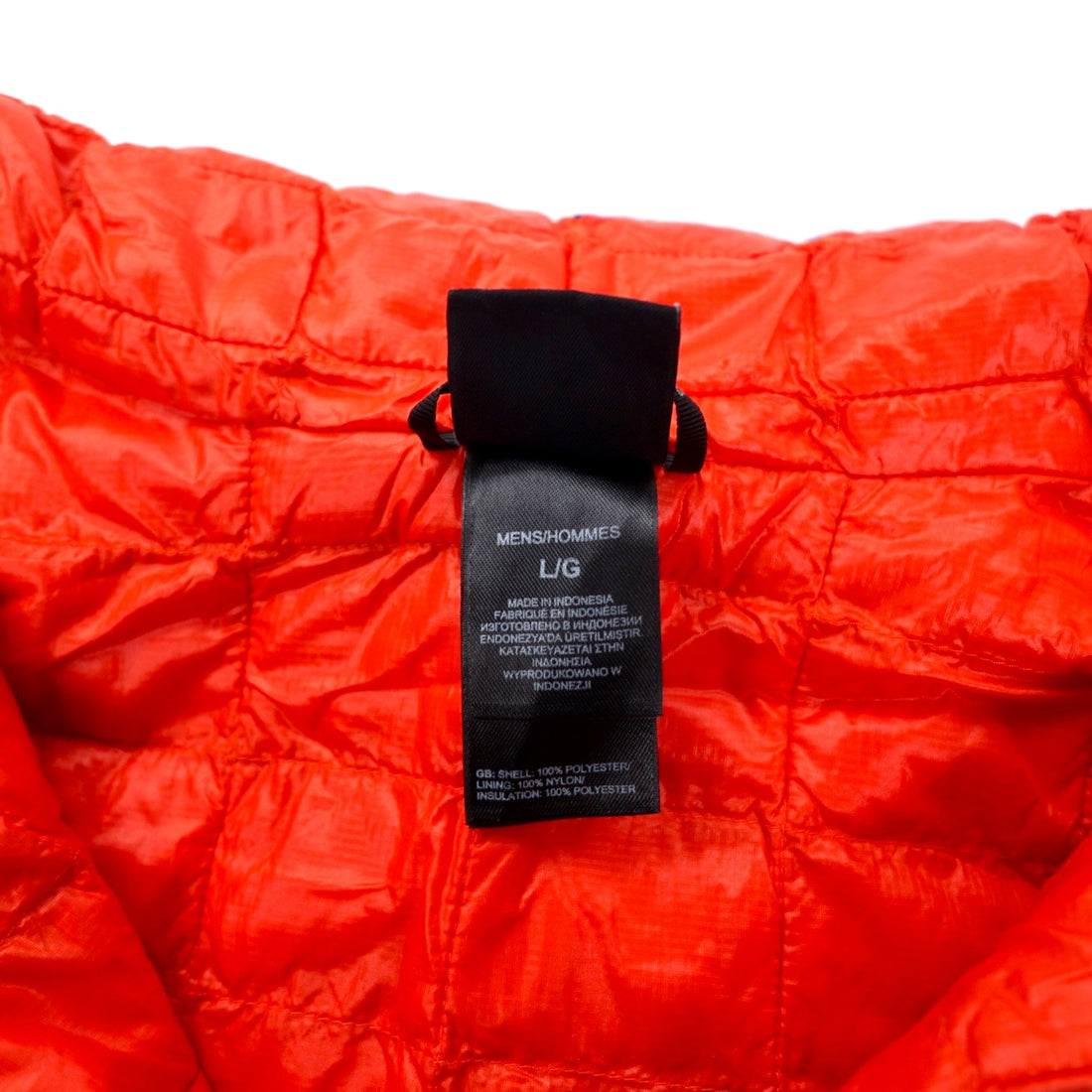 THE NORTH FACE Thermoball Insulation Mountain Parka L Blue Polyester PRIMALOFT Filling THERMOBALL Waterproof Breathable HYVENT Removable Hood