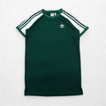 adidas originals Raglan Dress T-shirt XL Green Trefoil Logo 3 Stripes CE4963