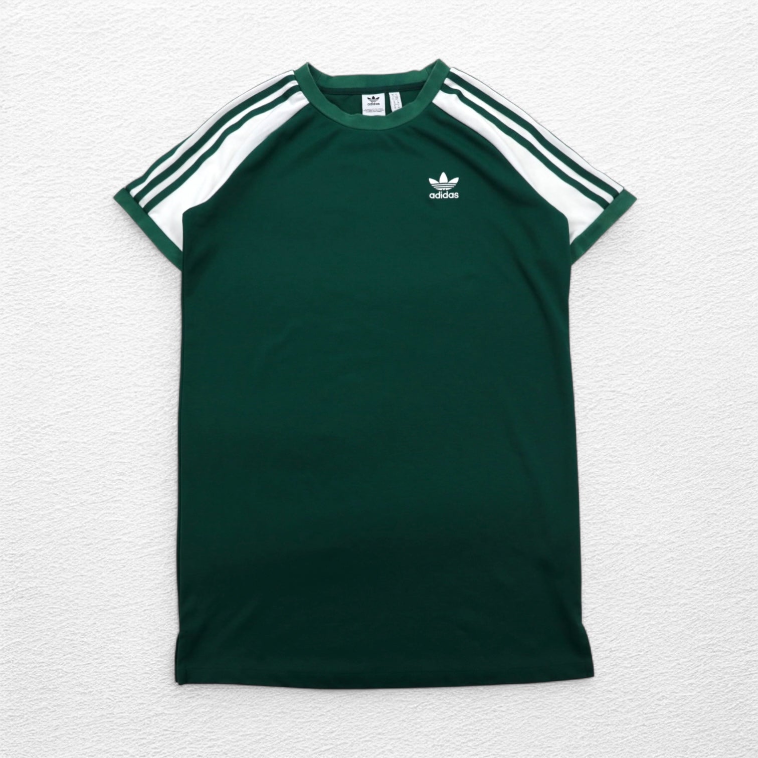 adidas originals Raglan Dress T-shirt XL Green Trefoil Logo 3 Stripes CE4963