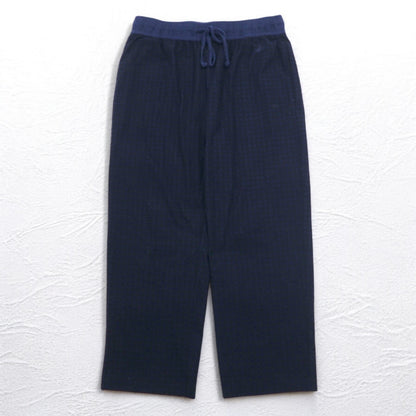 NAUTICA パジャマパンツ イージーパンツ M ネイビー チェック ポリエステル