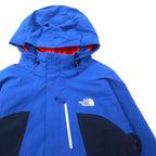 THE NORTH FACE Thermoball Insulation Mountain Parka L Blue Polyester PRIMALOFT Filling THERMOBALL Waterproof Breathable HYVENT Removable Hood