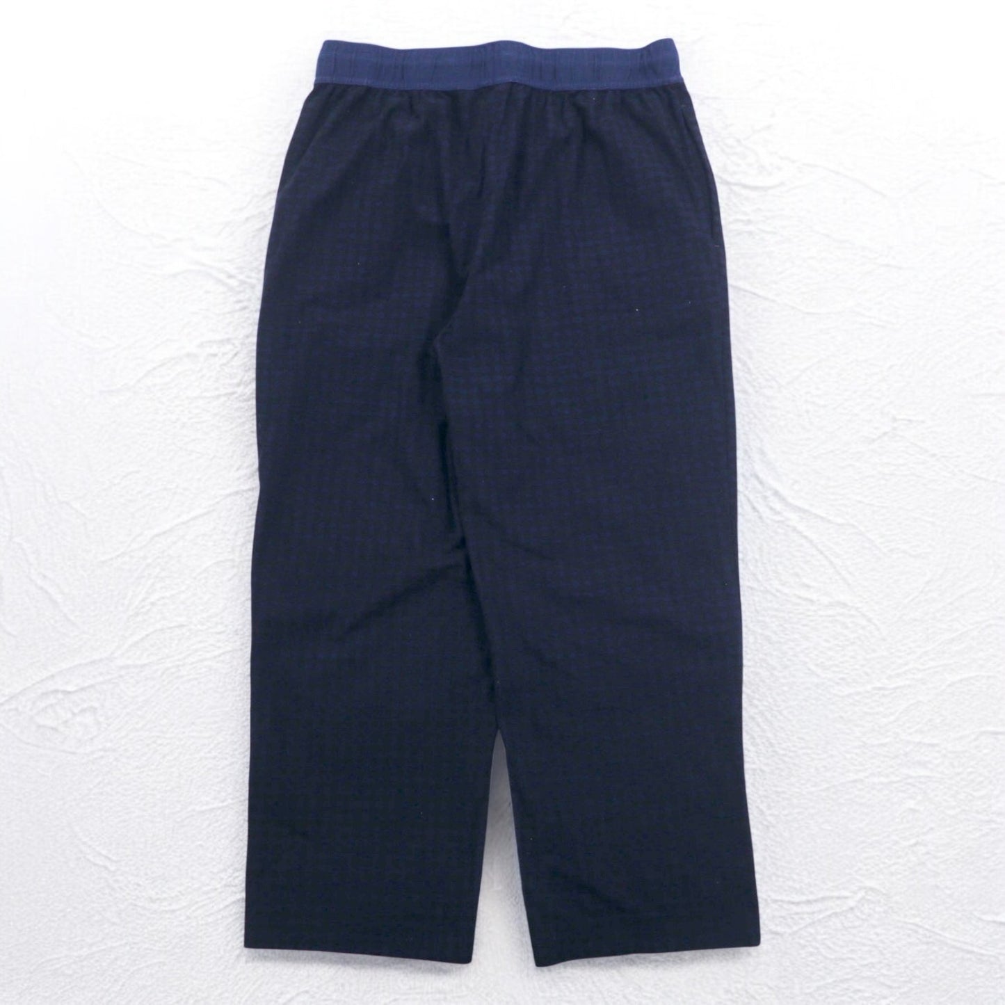 NAUTICA パジャマパンツ イージーパンツ M ネイビー チェック ポリエステル