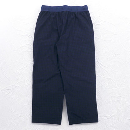 NAUTICA パジャマパンツ イージーパンツ M ネイビー チェック ポリエステル