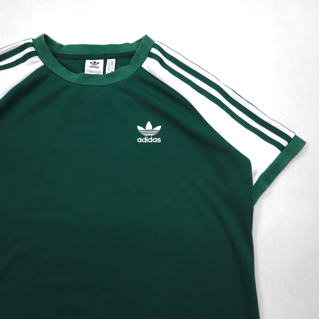 adidas originals Raglan Dress T-shirt XL Green Trefoil Logo 3 Stripes CE4963