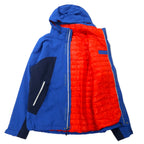THE NORTH FACE Thermoball Insulation Mountain Parka L Blue Polyester PRIMALOFT Filling THERMOBALL Waterproof Breathable HYVENT Removable Hood