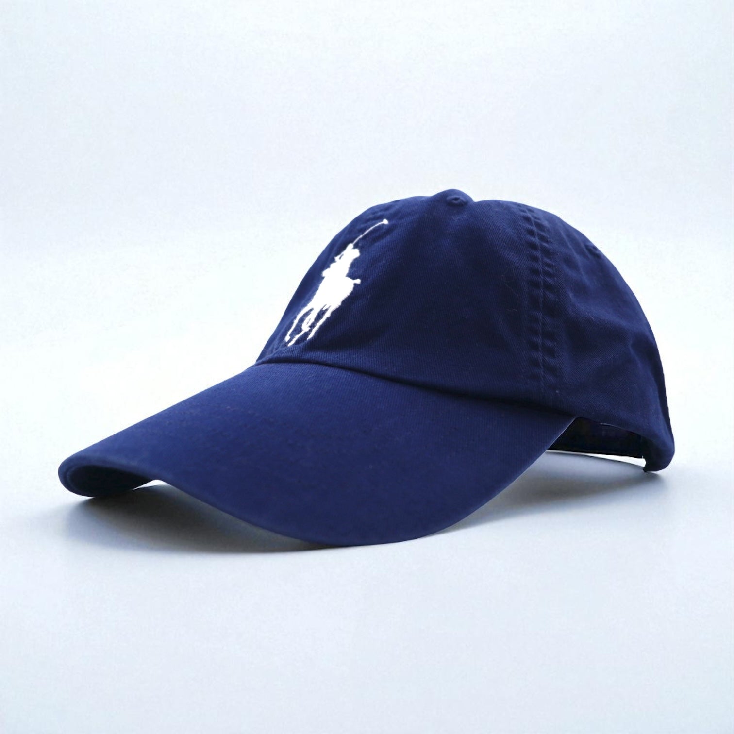 Polo Ralph Lauren Big Pony Baseball Cap, Navy, 6-Panel, Cotton Twill, Embroidered