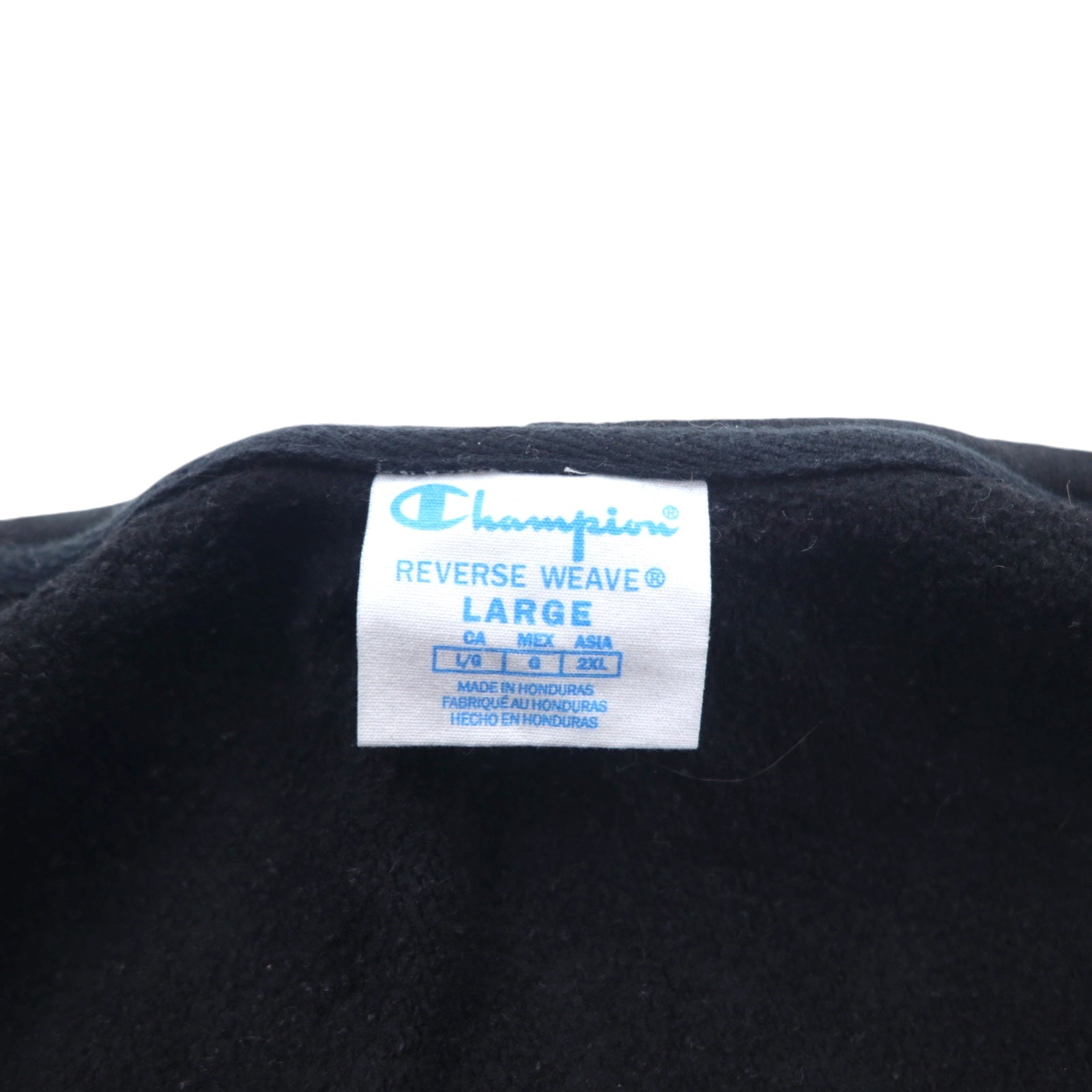 Champion リバースウィーブ REVERSE WEAVE フルジップパーカー L ブラック コットン GF69 ホンジュラス製