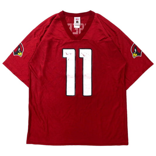 日本然リトテ-古着オンライン-NFL PLAYERS ゲームシャツ M レッド ポリエステル Arizona Cardinals ナンバリング FITZGERALD-NFL PLAYERS Game Shirt M Red Polyester ARIZONA CARDINALS numbering Fitzgerald