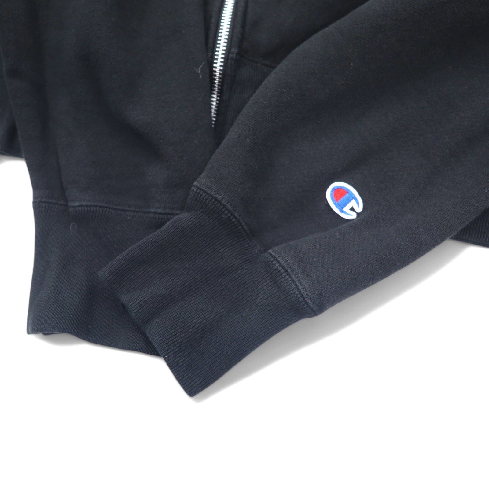 Champion リバースウィーブ REVERSE WEAVE フルジップパーカー L ブラック コットン GF69 ホンジュラス製