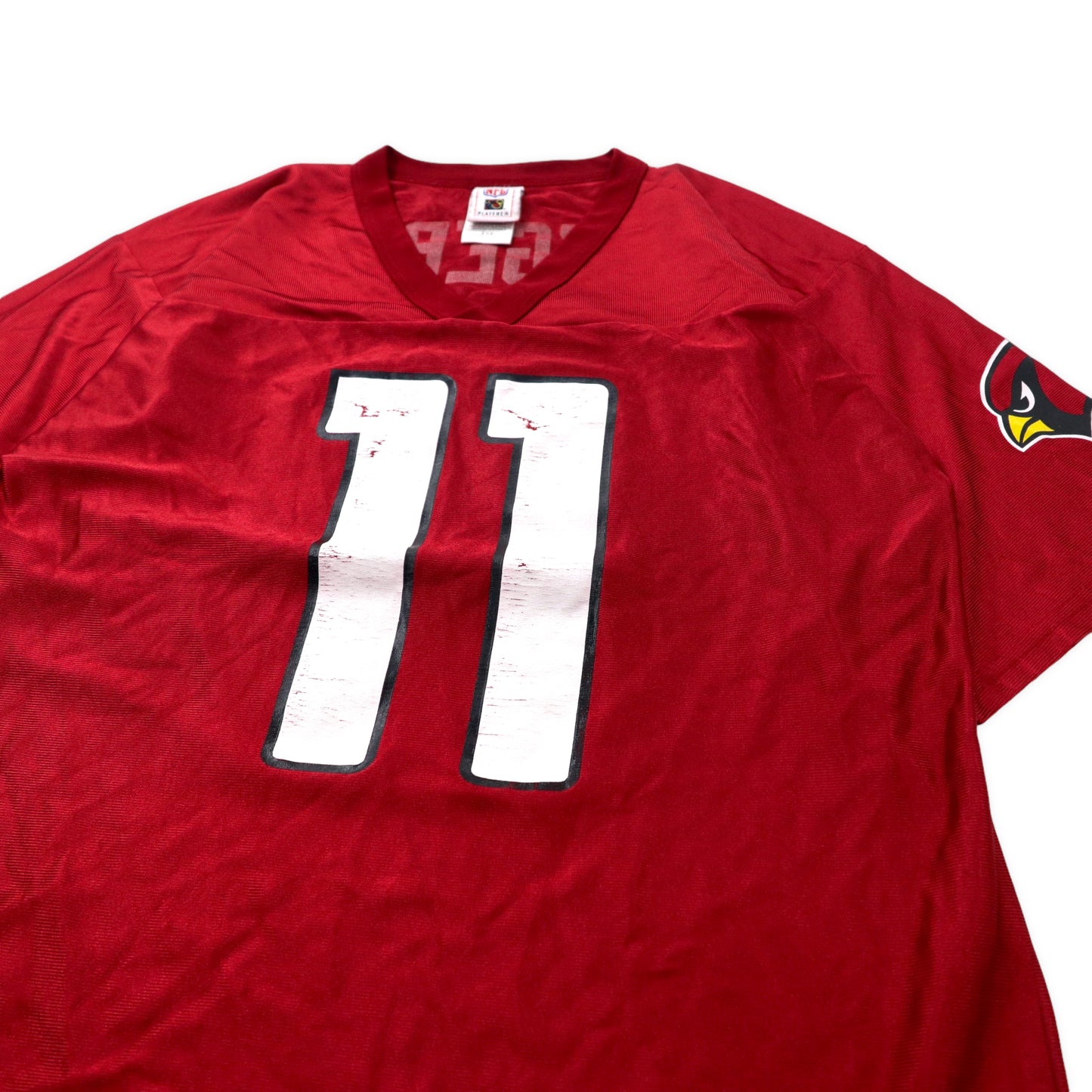 NFL PLAYERS ゲームシャツ M レッド ポリエステル Arizona Cardinals ナンバリング FITZGERALD