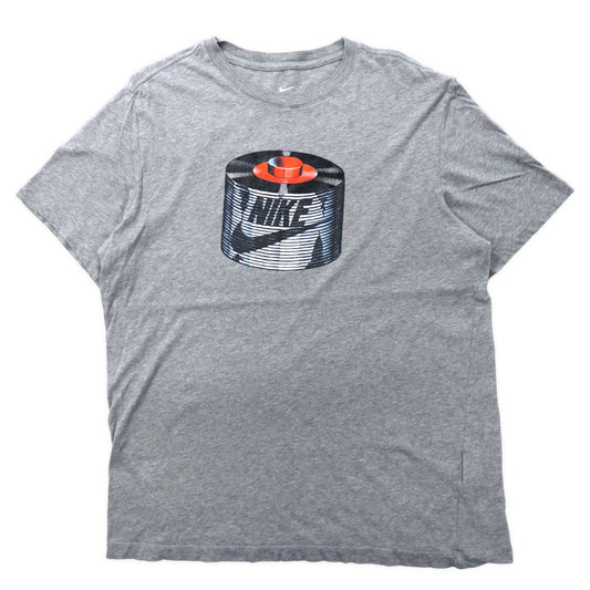 日本然リトテ-古着オンライン-NIKE プリントTシャツ L グレー コットン NSW TEE REMIX 1-