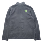 THE NORTH FACE フリースジャケット L グレー ポリエステル ロゴ刺繍 ドローコード エルサルバドル製