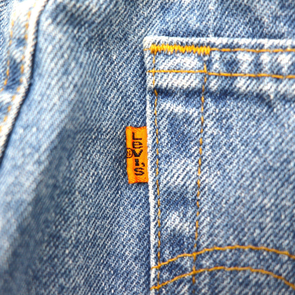 Levi's 90s Made in Canada Denim Jeans, Size M, Indigo, 619, Orange Tab, Zipper Fly