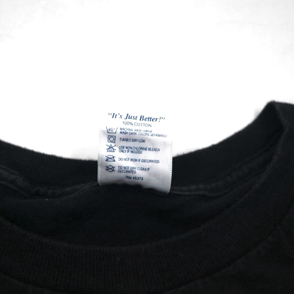 HARLEY DAVIDSON USA製 DELTA ボディ ファイヤーパターン Tシャツ 2XL ブラック ロゴプリント PRO WEIGHT