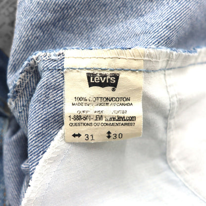 Levi's 90s Made in Canada Denim Jeans, Size M, Indigo, 619, Orange Tab, Zipper Fly