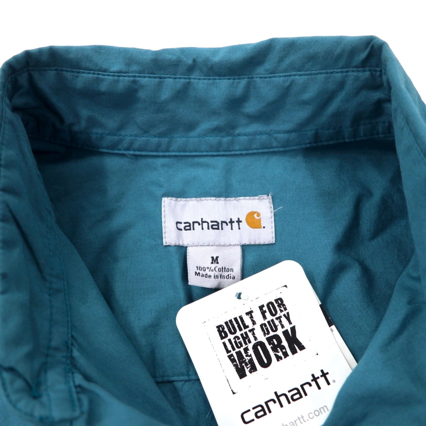 carhartt WIP 半袖 ワークシャツ M グリーン コットン Short Sleeve Lightweight Woven Shirt S268 未使用品