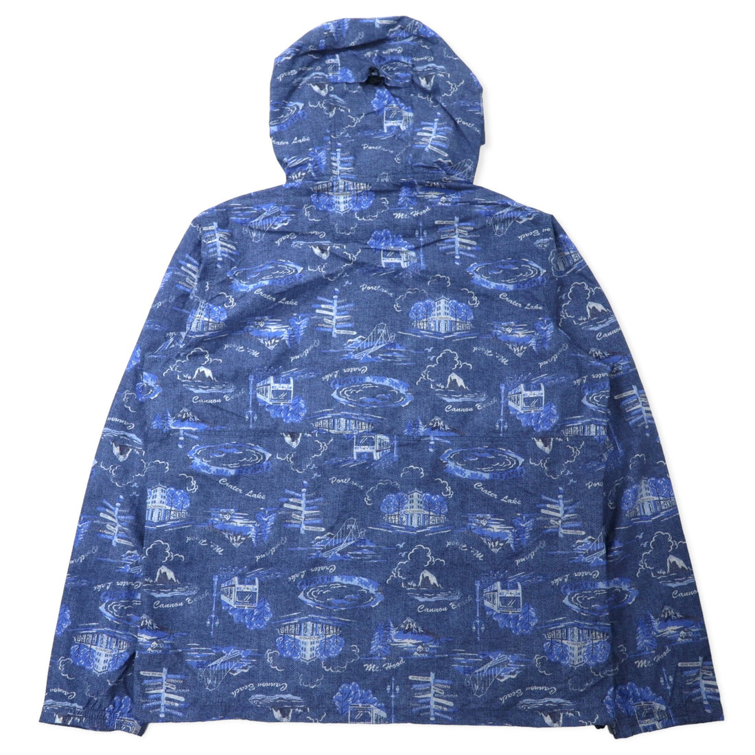 Columbia Hazen Patterned Jacket XL Blue All Over Pattern Nylon Water Repellent Packable HAZEN PATTERNED JACKET PM3728