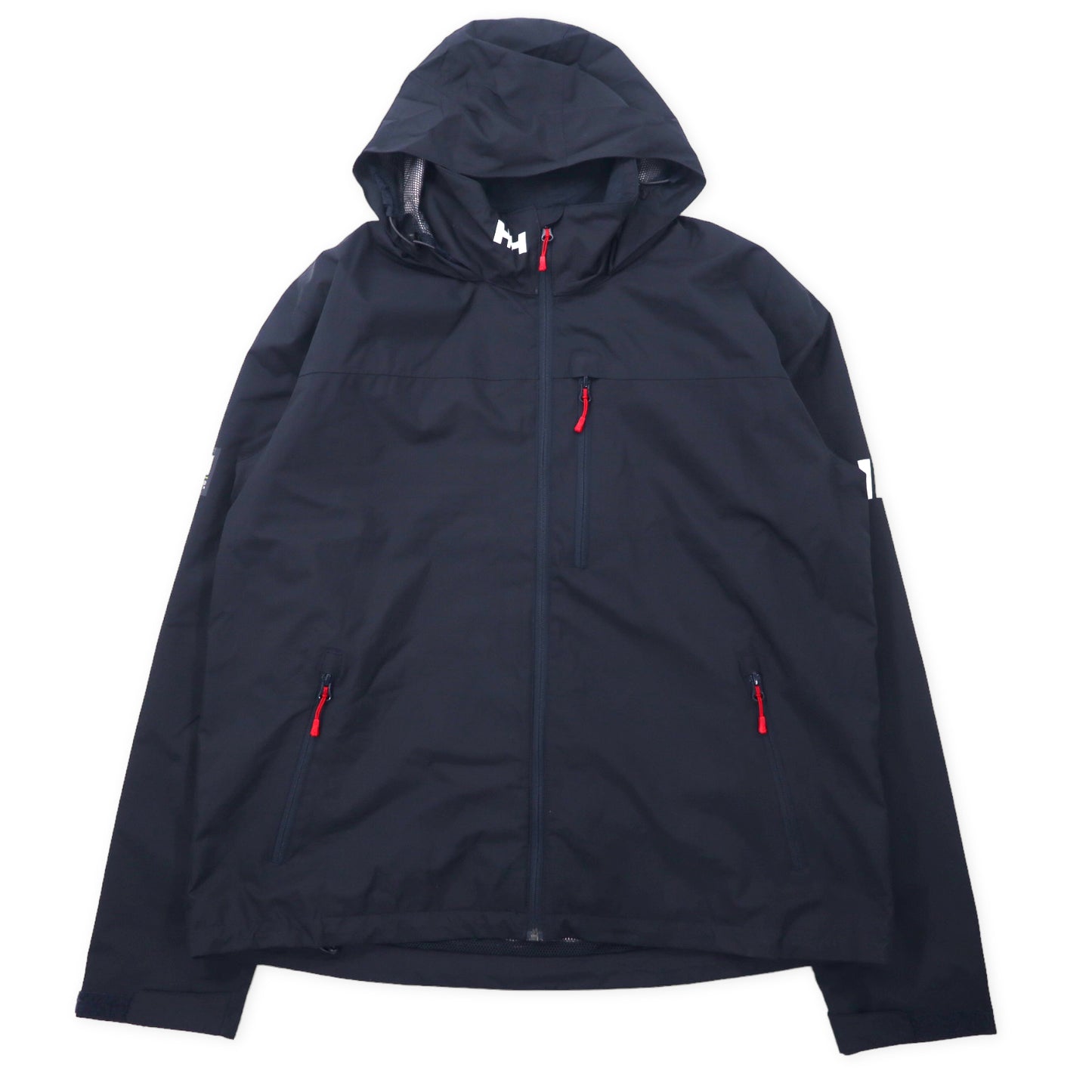 HELLY HANSEN セーリングジャケット マウンテンパーカー 2XL ネイビー ポリエステル 防水 HELLY TECH フード収納式 Men's Crew Hooded Waterproof Sailing Jacket 33875