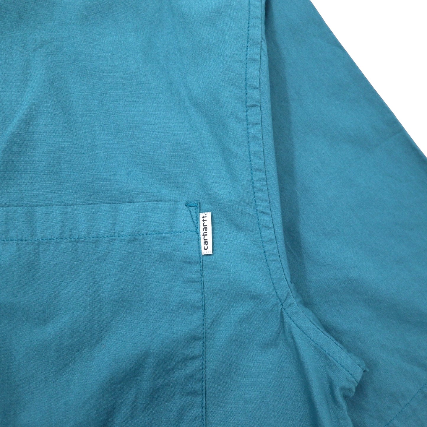 carhartt WIP 半袖 ワークシャツ M グリーン コットン Short Sleeve Lightweight Woven Shirt S268 未使用品