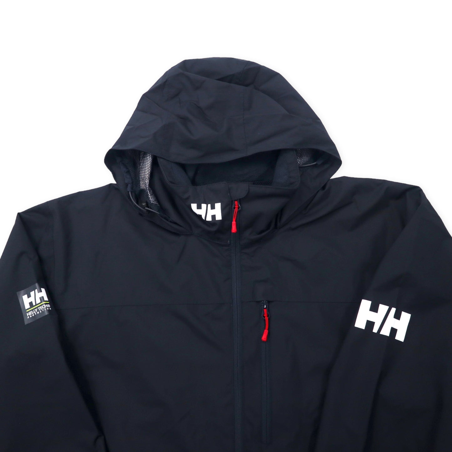 HELLY HANSEN セーリングジャケット マウンテンパーカー 2XL ネイビー ポリエステル 防水 HELLY TECH フード収納式 Men's Crew Hooded Waterproof Sailing Jacket 33875