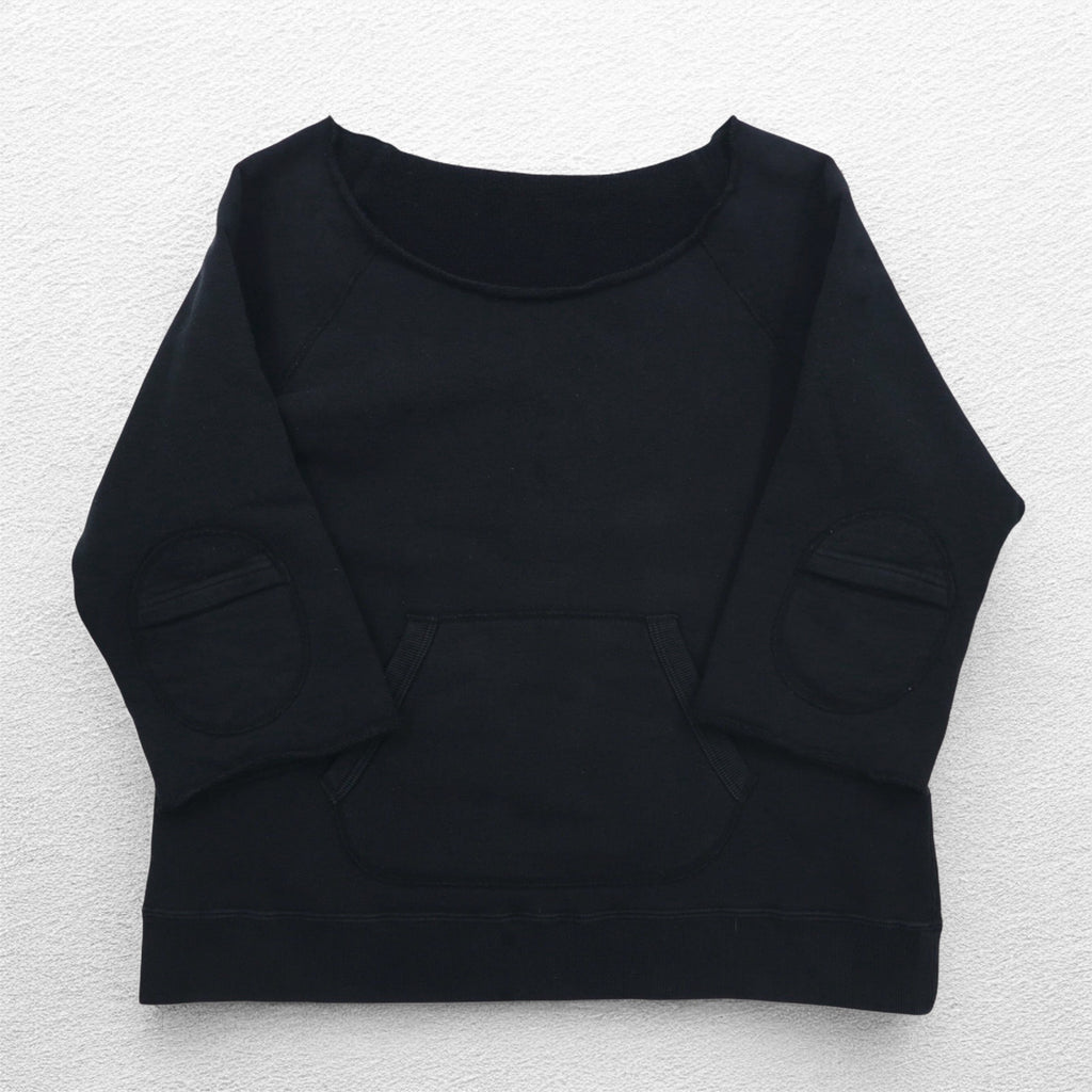 SUNSEA Cut-off POP ART Sweatshirt FREE Black Front Pocket