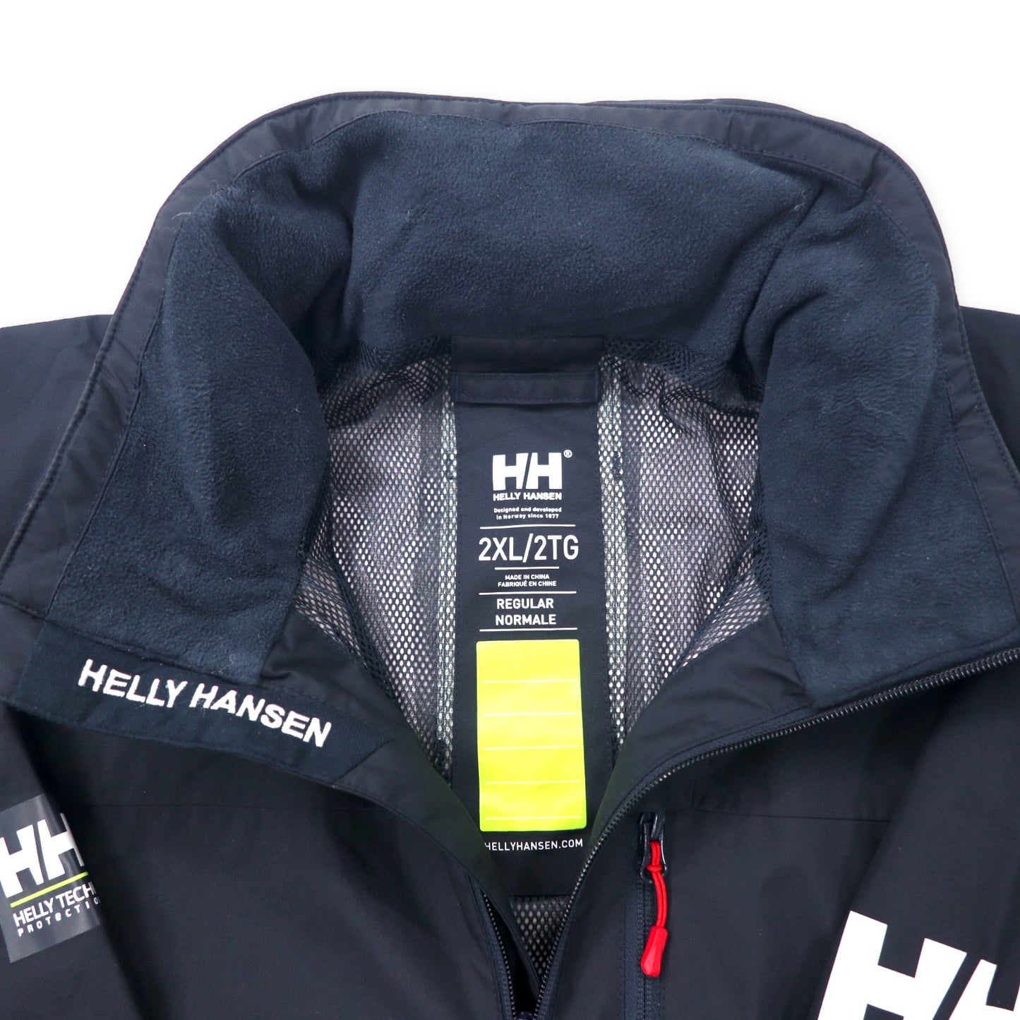 HELLY HANSEN セーリングジャケット マウンテンパーカー 2XL ネイビー ポリエステル 防水 HELLY TECH フード収納式 Men's Crew Hooded Waterproof Sailing Jacket 33875