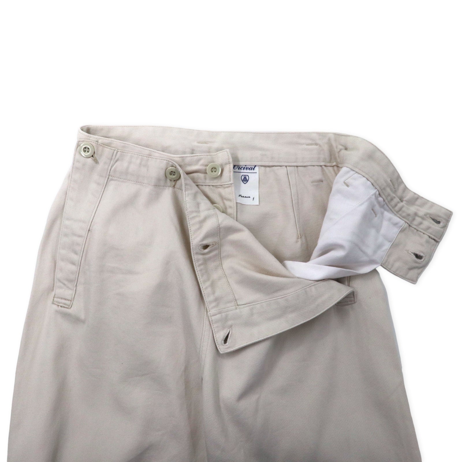 Orcival Marine Pants 1 White Cotton 20S-TS-003 Japan MADE – 日本然リトテ