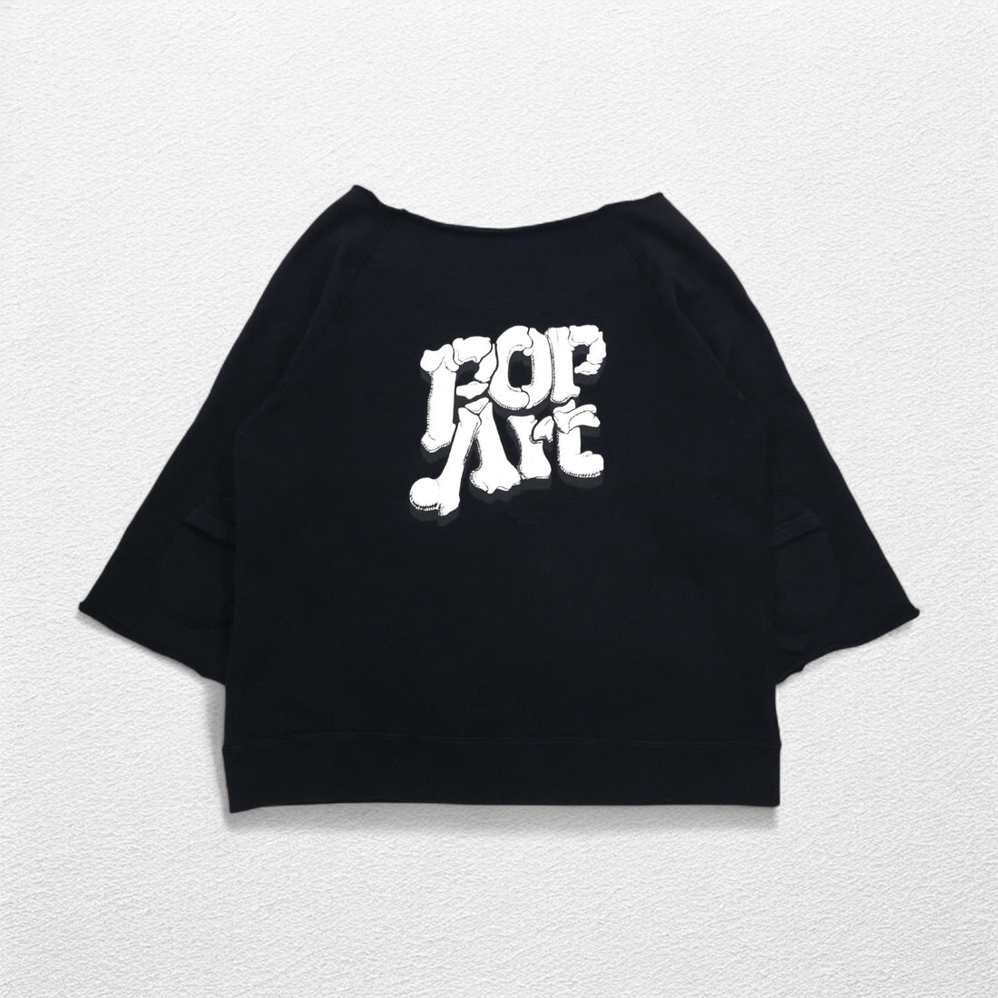 SUNSEA Cut-off POP ART Sweatshirt FREE Black Front Pocket