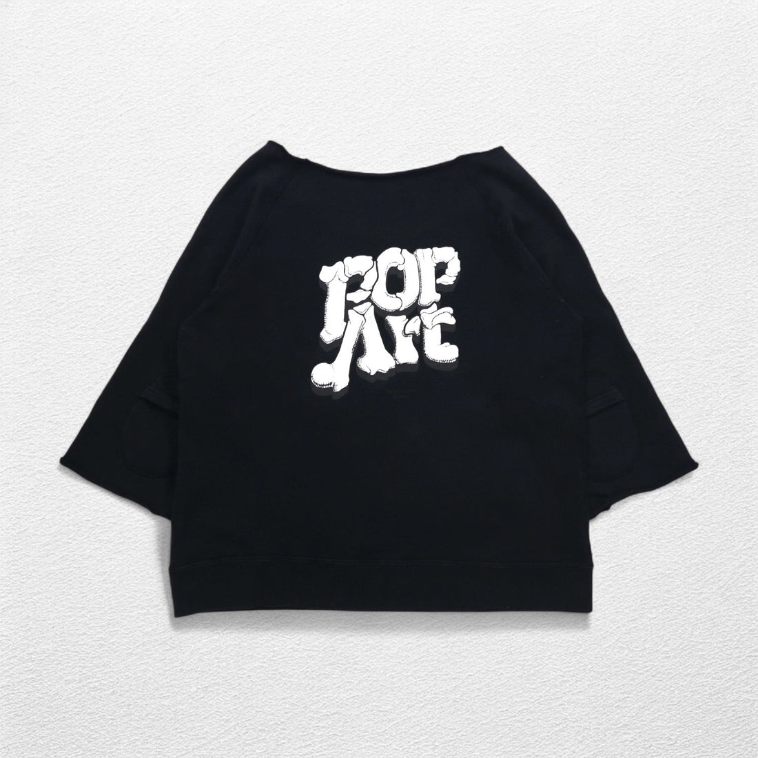 SUNSEA Cut-off POP ART Sweatshirt FREE Black Front Pocket