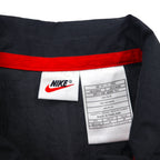 NIKE 90s Silver Tag Nylon Jacket Jersey Size M Black with Big Swoosh