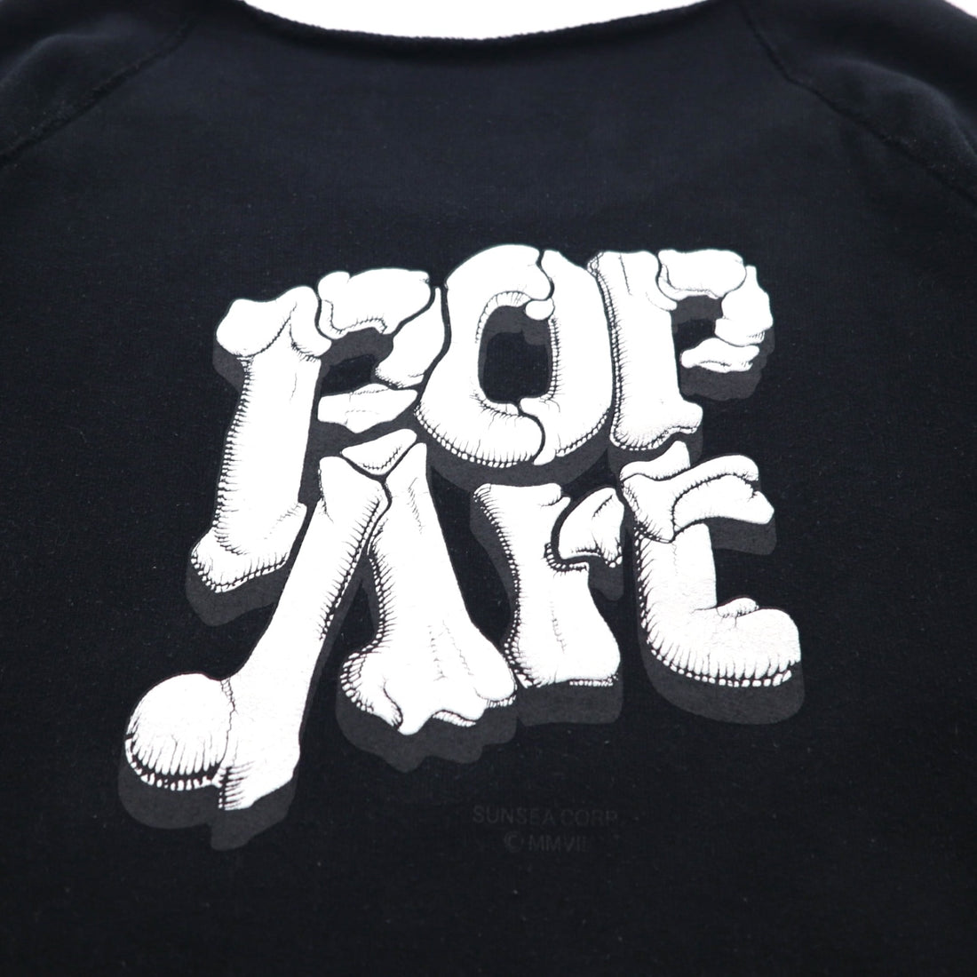 SUNSEA Cut-off POP ART Sweatshirt FREE Black Front Pocket