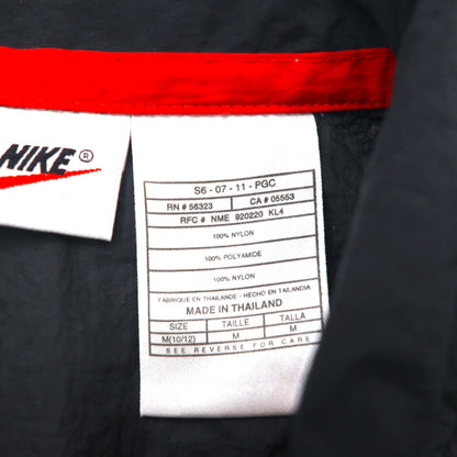 NIKE 90年代 銀タグ ナイロンジャケット ジャージ M ブラック ビッグスウォッシュ