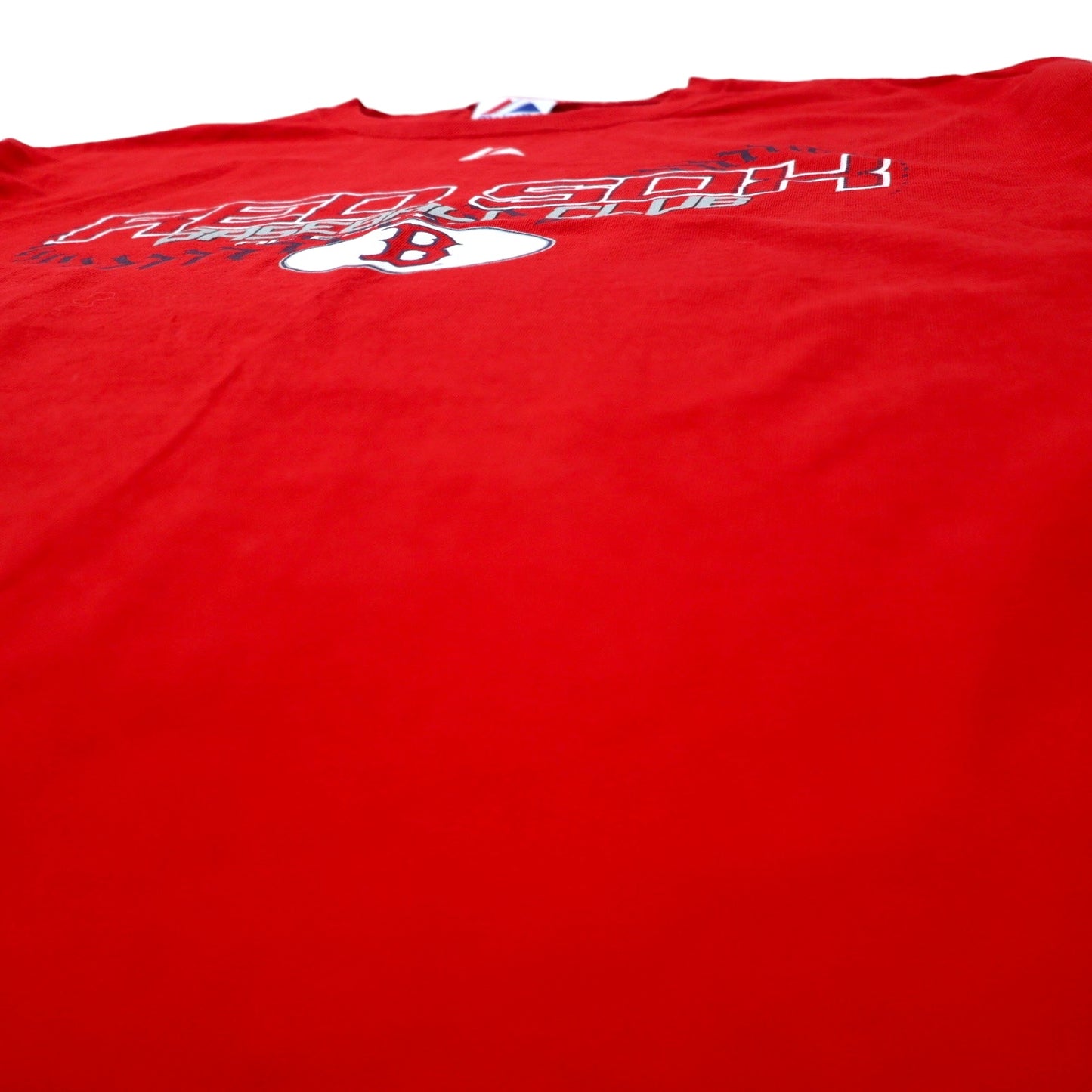 majestic USA製 00年代 MLB プリント Tシャツ L レッド コットン RED SOX BASEBALL CLUB