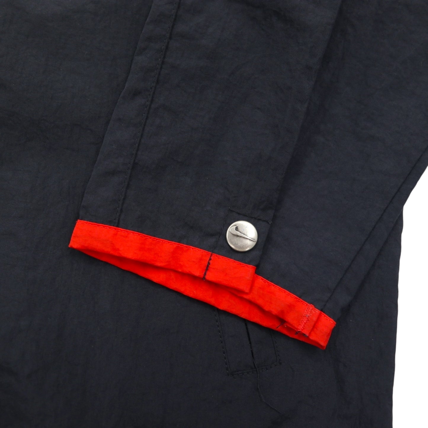 NIKE 90年代 銀タグ ナイロンジャケット ジャージ M ブラック ビッグスウォッシュ